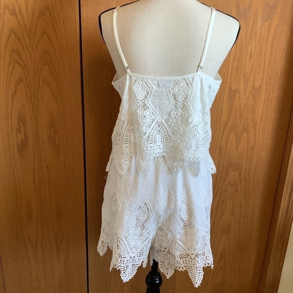 Suboo Prairie White Lace Playsuit/Romper Sz-6 - Picture 2 of 7